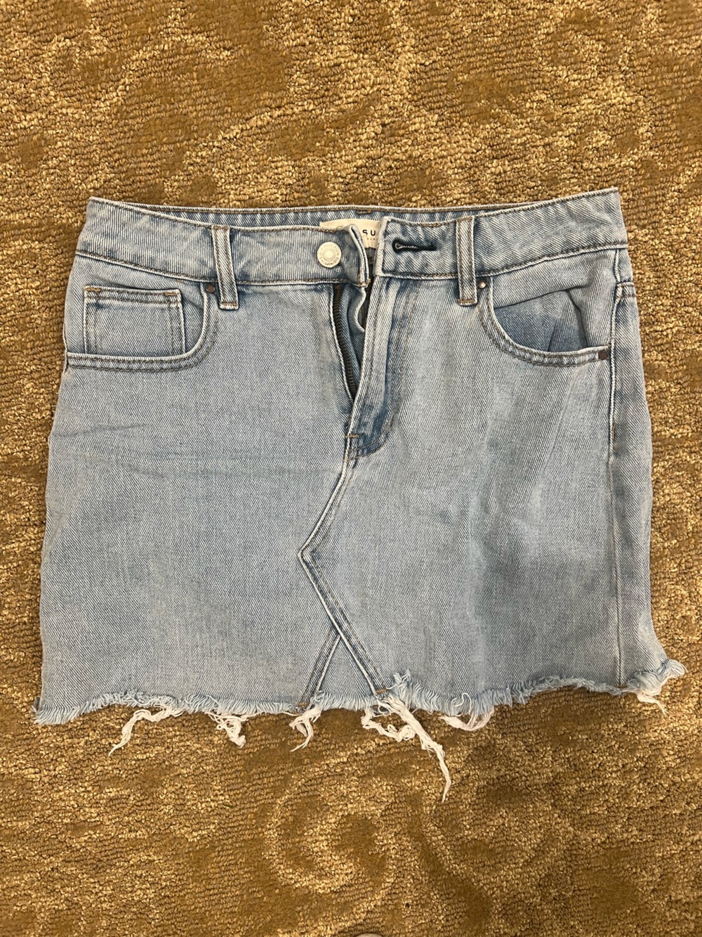 PacSun Light Blue Denim Mini Skirt